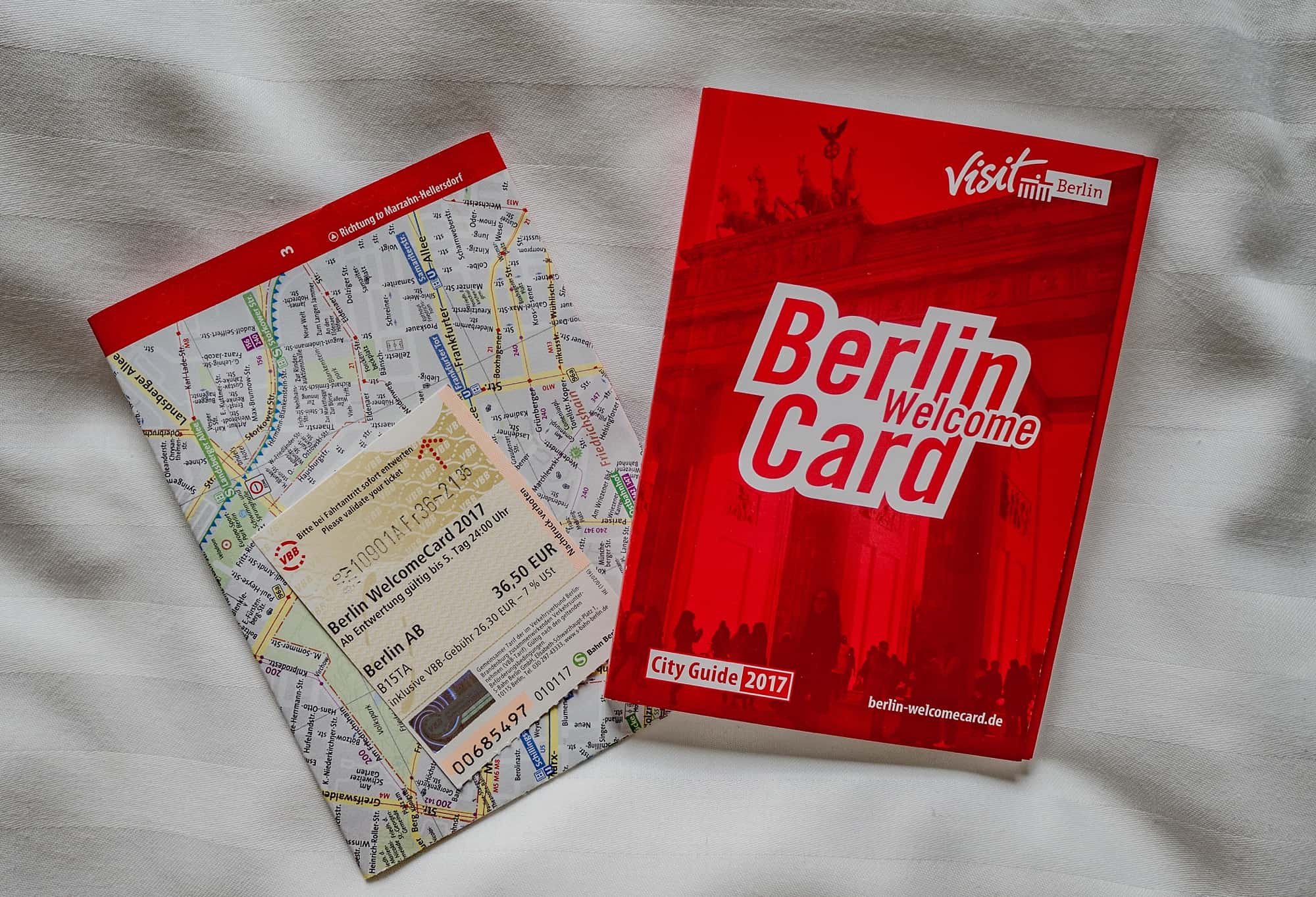 berlin welcomecard with map