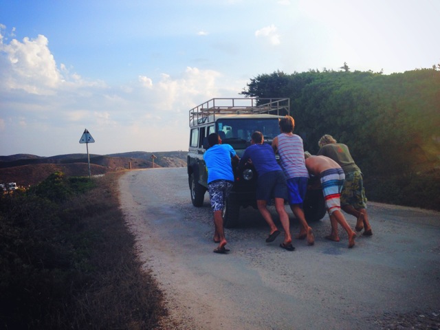 broken down jeep