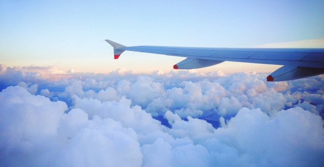 clouds from a plane