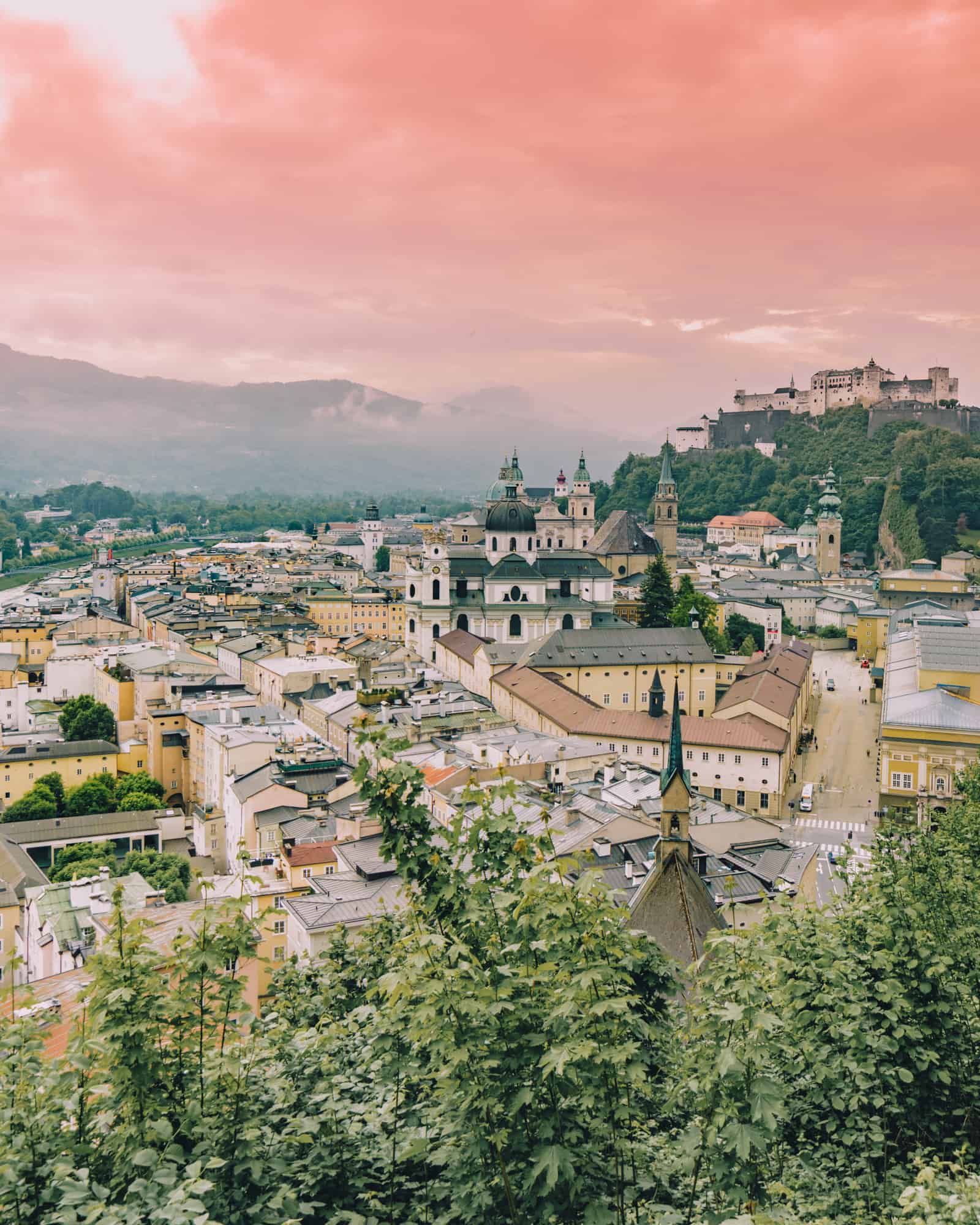 Mönchsberg view salzburg